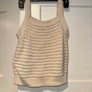 Cream Knit Women's Top